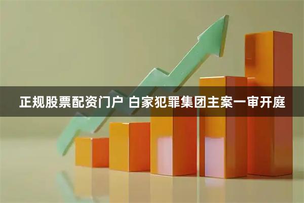 正规股票配资门户 白家犯罪集团主案一审开庭